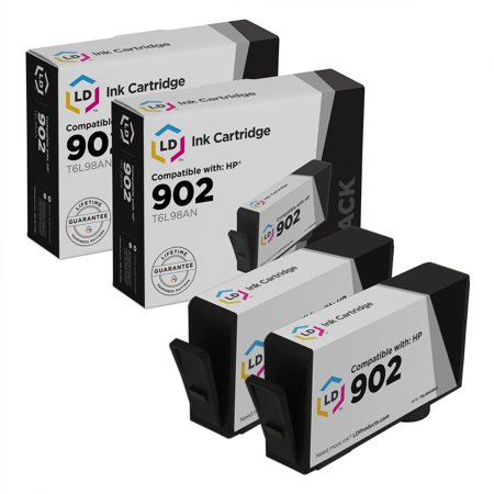 LD Remanufactured Replacements for 902/T6L98AN Standard Yield Black Cartridge 2-Pack