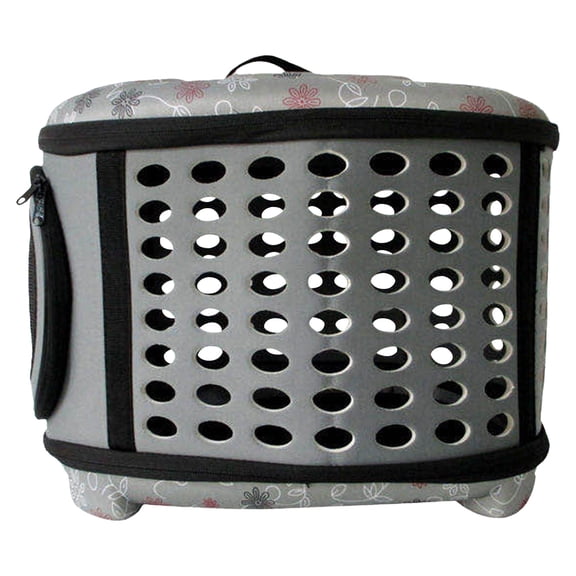 Barhoo Foldable Pet Travel Kennel Cage, Portable Outdoor Shoulder Bag for Puppy, Small and Medium Animals Like Cats, Dogs, Bunny, and Ferrets, Ventilated and Secure Carrier A Portable Bag