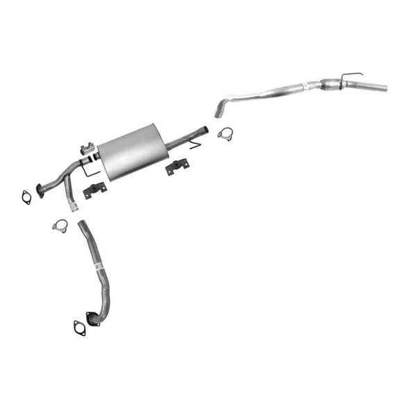 for Nissan Path 2005-2015 4.0L Muffler Retor Tail System Kit - 100% for Fit, No Drilling, Single Exit