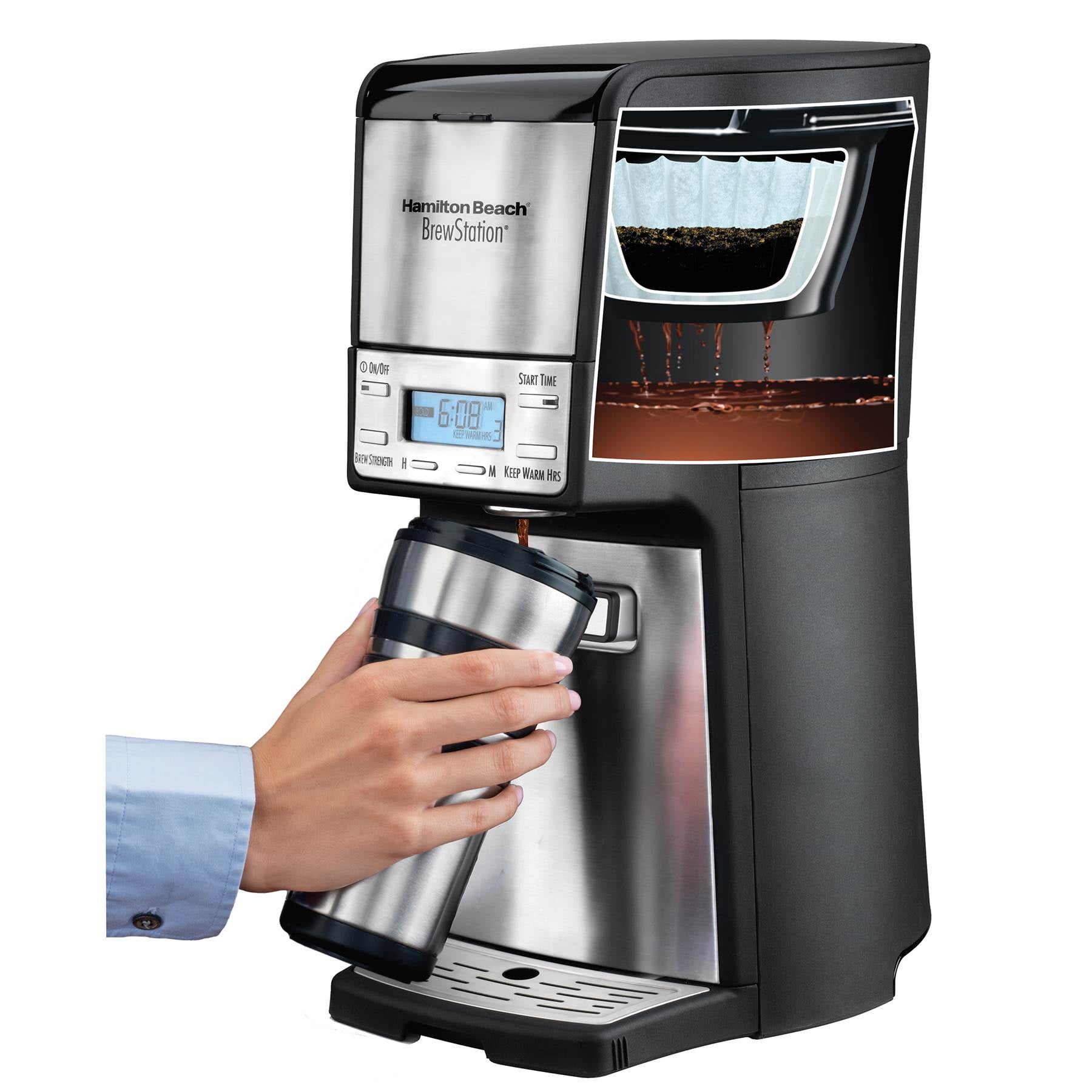 Hamilton Beach BrewStation Summit 12 Cup Programmable Coffee Maker | 48465