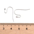 thumbnail image 2 of 300 pc Tarnish Resistant 316 Surgical Stainless Steel Earring Hooks Stainless Steel color 22x12x2mm 21 Gauge Pin: 0.7mm, 2 of 3