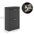 thumbnail image 3 of HOMCOM Armoire à Chaussures Étroite pour Entrée avec Tiroirs Basculants Tablette Ajustable, 3 of 10