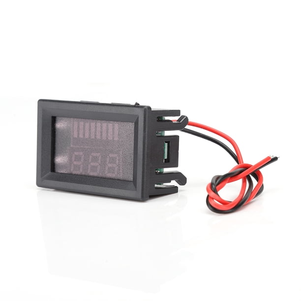 Voltímetro de batería de litio NikouMX Medidor de voltaje digital para electromóviles de CC