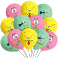 thumbnail image 3 of Adornos de pastel de Bob Esponja de dibujos animados, tema Bob, decoración de pastel amarillo para Baby Shower, decoraciones de bandera de pastel de fiesta de cumpleaños para niños y niñas, 3 of 5