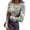 Blue, variant on ASDFVBKG Easter Patterned T-Shirts for Women Casual Crew Neck Basic Long Sleeve Slim Fit Tee Shirts Ribbed Knit Bunny Rabbit Graphic Cozy Tees Sky Blue S
