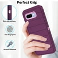 thumbnail image 4 of Asuwish Compatible with Google Pixel 9A Phone Case Hybrid Rugged Shockproof Hard Protective Drop Proof Full Body Heavy Duty Mobile Cell Cover for Pixel9A A9 5G Women Men Purple, 4 of 6