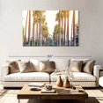 thumbnail image 2 of Elephant Stock Palm Trees In Los Angeles Wall Art - Horizontal Multi Panel Canvas - Dining Room Wall Decor - Floral And Botanical Multi Panel - White And Beige Decor - 74" x 48", 2 of 8