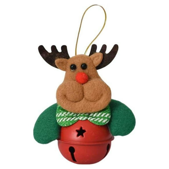 Cateissary Campana de árbol de Navidad fiesta temática Festival colgante de Navidad decorativo de temporada DIY puerta frontal al aire libre Kits de decoración para fiestas colorido tipo 3