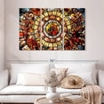 thumbnail image 2 of Elephant Stock Church Window Wall Art - Horizontal Multi Panel Canvas - Living Room Wall Decor - Religion And Spirituality Multi Panel - Yellow And Red Decor - 50" x 32", 2 of 8