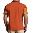 thumbnail image 4 of Havenx Golf Polo Shirts for Men Short Sleeve 3-Button Shirts Camo Printed Raglan Collared T-Shirts Work Business Athletic Casual Summer Wear,Orange 2XL, 4 of 5
