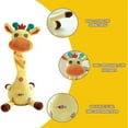 thumbnail image 4 of Interactive Giraffe Plush Toy - Sings, Dances, Lights Up, and Repeats What You Say, Musical Rocking Electronic Toy for Kids, 4 of 5