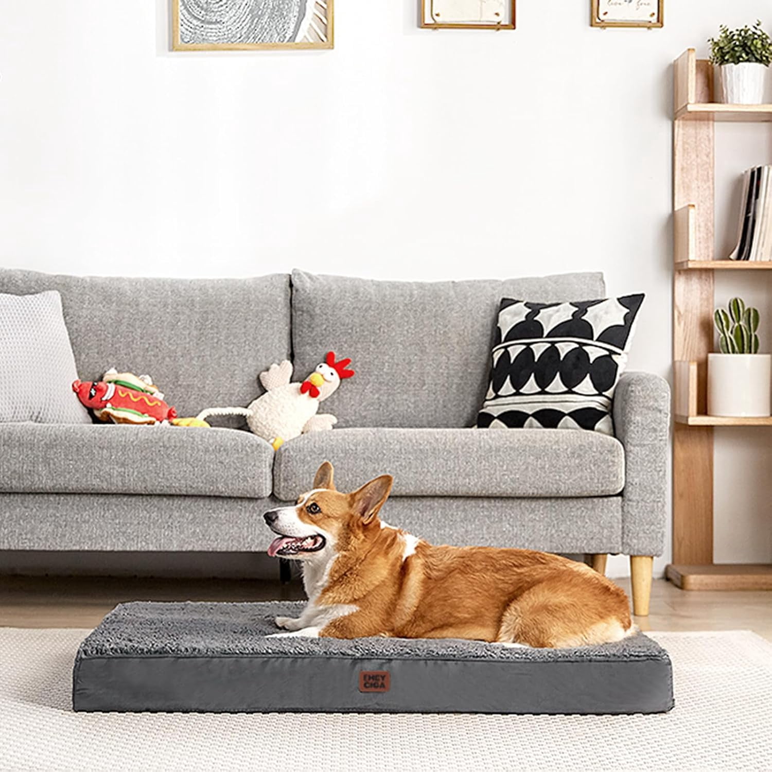 Orthopedic  Dog Bed with Removable Cover for Large Dogs, , 41x27