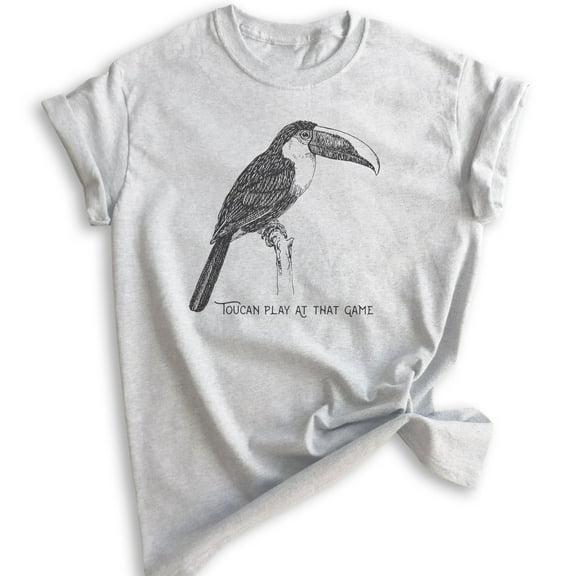 Toucan Play At That Game Shirt, Unisex Women's Men's Shirt, Toucan Shirt, Animal Pun Shirt, Bird Shirt, Heather Ash, Medium
