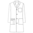 thumbnail image 3 of Panda Uniform by HeedFit Unisex 40" Medical Lab Coat – XL Pink, 3 of 5