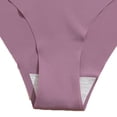 thumbnail image 5 of Womens Seamless Cotton Thong Underwear Breathable No Show Invisible Panties Soft Comfortable Everyday Essentials Ladies Thong Purple S M L XL,Size M, 5 of 5