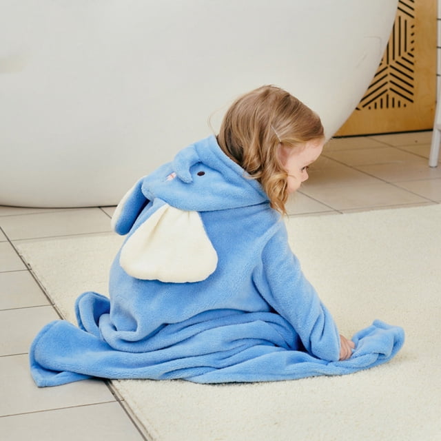 Fiudx Ofertas flash Artículos en oferta Toalla con capucha para niños, Toalla de baño, toalla absorbente de fibra, toalla de limpieza con capucha, capa para niños, Toalla de baño para niños