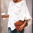 thumbnail image 5 of Suéter fino de talla grande europeo y americano de otoño e invierno para mujer, 5 of 5