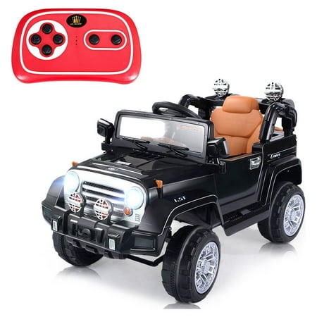 UPC: 6952938393843 | Costway 12V MP3 Kids Ride On Truck Car RC Remote Control with LED Lights Music Black