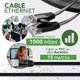 thumbnail image 2 of Cable Red Plano Categoria 6 Cat6 Rj45 Utp Ethernet 15 Metros negro, 2 of 5