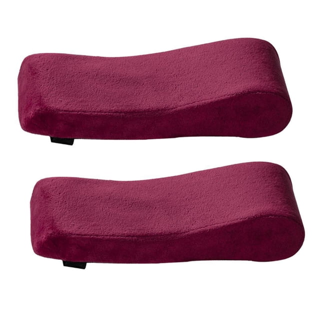 Office Chair Armrest Wheelchair Cushion Cover Padded Pillow Foam Red