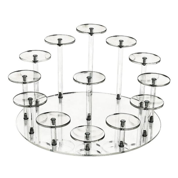 Soporte de exhibición redondo de Acrílico perfecl para joyas y Coleccionables