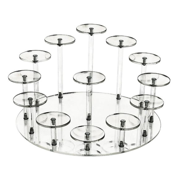 13Slots Action Figure Display Transparent Stand Display Base Accessories Bracket Model Doll Hobby Collectibles Ear Doll Model , L