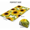 thumbnail image 2 of Kitchen Mats, Sunflower Kitchen mats for Floor, Anti Fatigue Mats for Kitchen Floor Cushioned, Non Skid Washable Memory Foam Kitchen Rugs and Mats for Bedroom, Office, Sink, Laundry 17.3*29'''', 2 of 6