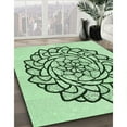 thumbnail image 2 of Ahgly Company Indoor Rectangle Patterned Mint Green Area Rugs, 2' x 4', 2 of 6