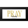 thumbnail image 2 of CAD Designs 14x8 Black Modern Framed Museum Art Print Titled - Pray Continually, 2 of 5