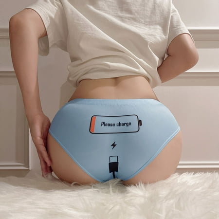

Rovga Panties For Women Female Print Panties Stretch Soft Underwear Casual Underwear