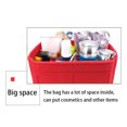 thumbnail image 4 of Felt Insert Make Up Bag Portable Multi-pockets Large Capacity Cosmetic Storage Organizer Inner Accessory for Home Bathroom 22x12x13cm, 4 of 9
