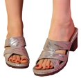 thumbnail image 4 of Wovix House Slipper For Women Open Toe Sandals Dressy Casual Shoes -On Footwear Daily Wear, 4 of 9
