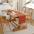 thumbnail image 4 of Ludlz Table Runner Solid Color Tassel Design Wear Resistant Fine Texture Lint Free Decorative Tablecloth Dinning Room Table Runner Kitchen Supplies, 4 of 8