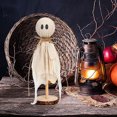 thumbnail image 4 of Stijggn 3PC Wooden Halloween decor Halloween Decor Wooden Ghosts Decor, Wooden Ghost Theme Table Centerpieces for Party Home Shelf Display, 4 of 9