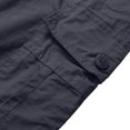 thumbnail image 5 of hoksml Men's Elastic Waist Cargo Pants with Multi-Pockets, Straight Leg Relaxed Fit Work Trousers for Outdoor Hiking and Daily Casual, 5 of 5