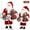 18.5" Red, variant on UTEN 12" Santa Claus Christmas Figurine Figure Decoration with Gifts Bag and 2 Bells for Holiday Party Home Decoration