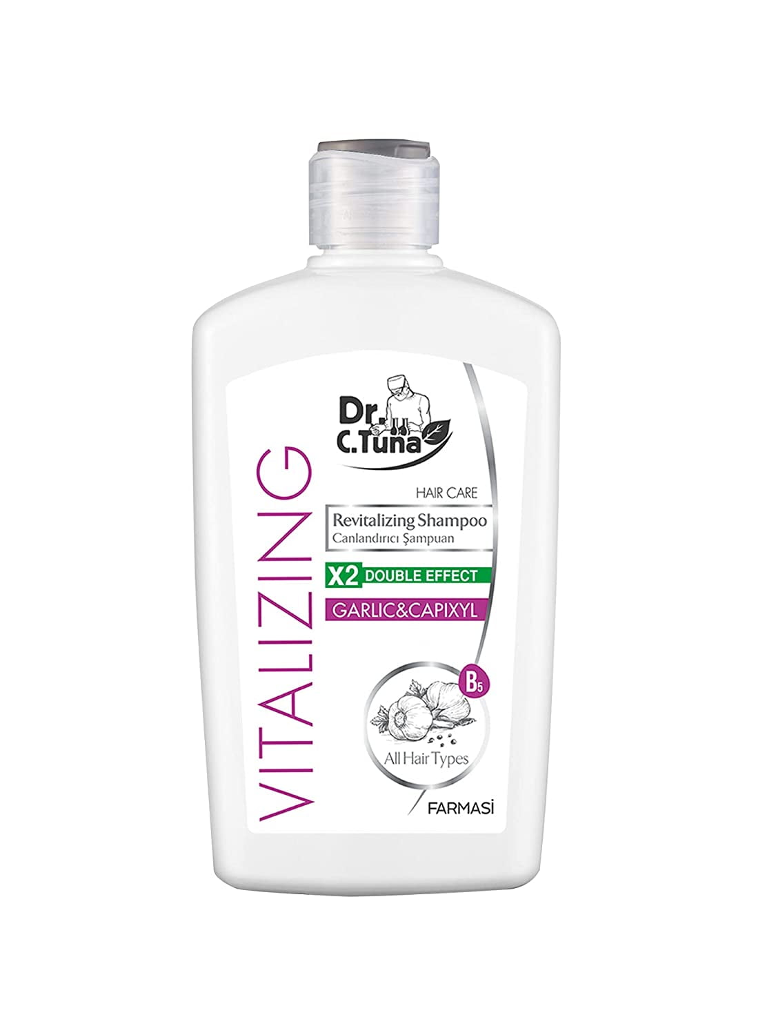 シャンプー DOCTOR'S CHOICE Cilamin Shampoo 240ml Farmasi Dr. C. Tuna Vitalizing for all hair for all hair, garlic