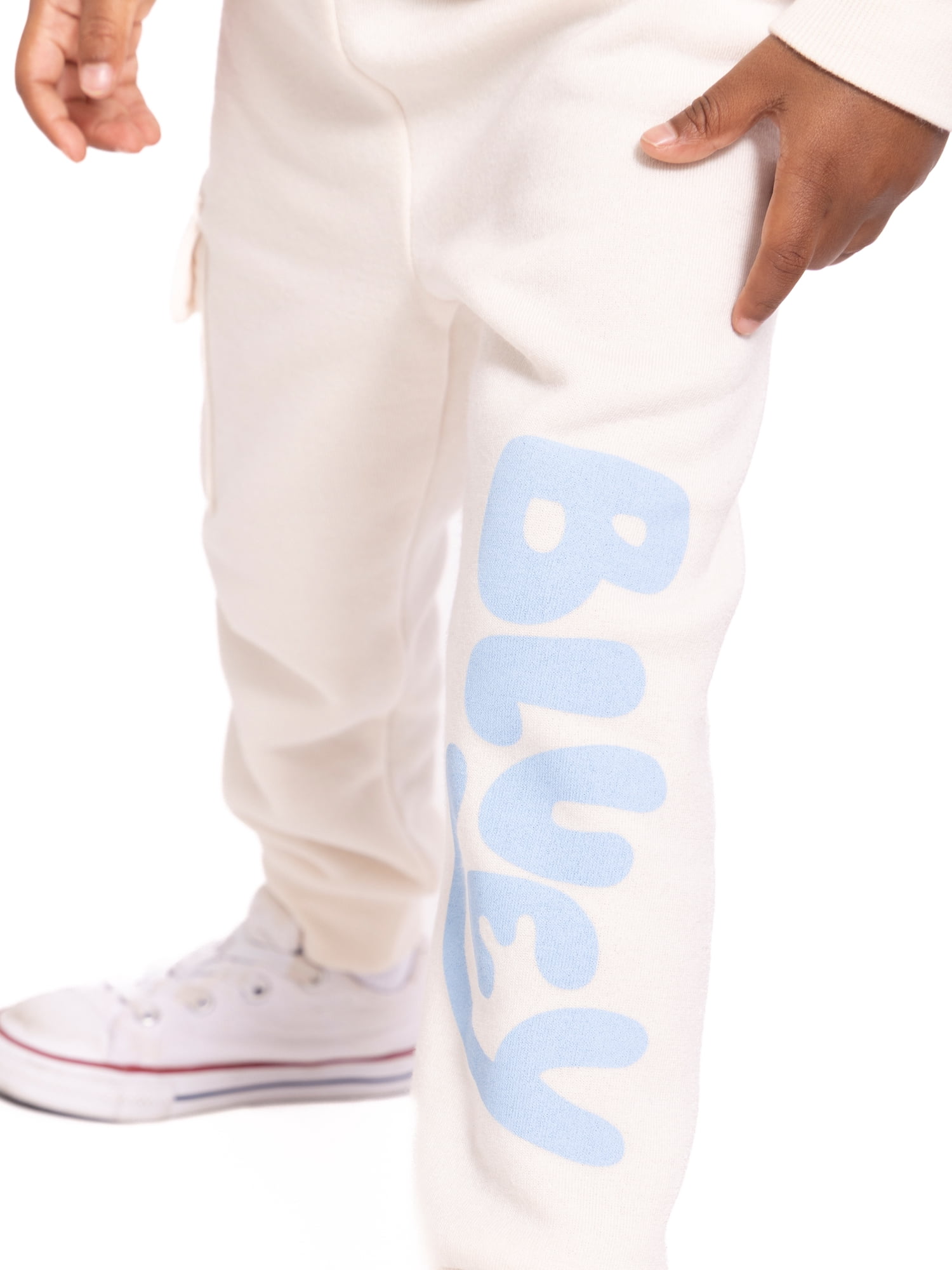 Bluey Toddler Boys' Front Back Graphic Hoodie and Jogger Pants Set, 2-Piece, Sizes 12M-5T