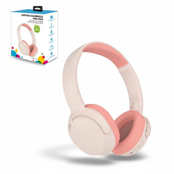 Audífonos Inalámbricos para Niños, Diadema con Bluetooth y Micrófono