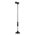 thumbnail image 2 of bastones para caminar,Bastón de acero inoxidable ajustable,Bastón Telescópico Base Cuádruple Punta Antideslizante,Bastones para Hombres Mujeres Base estable,Equilibrio Ayudas Yuyangstore bastones para caminar, 2 of 8