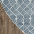 thumbnail image 5 of Nourison Astra Machine Washable 5'3" x Round Blue Bohemian Indoor Rug, 5 of 9