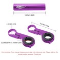 thumbnail image 2 of Soporte extendido para manillar de bicicleta, accesorios impermeables para bicicleta de 10cm, color morado, 2 of 7
