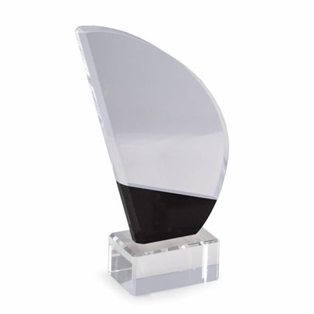 Bey-Berk International T111L Crystal 10 Regatta Trophy with Black Marble Accent