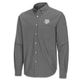 thumbnail image 2 of Men's Antigua Black Texas A&M Aggies Porter Woven Tri-Blend Long Sleeve Button-Down Shirt, 2 of 3