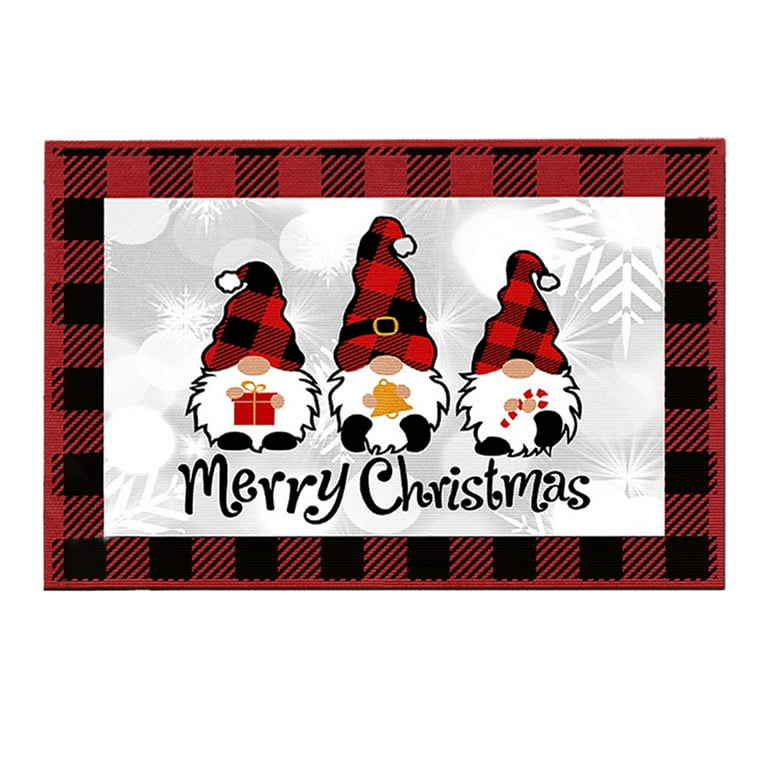 1pc Christmas Kitchen Rug, Floor Mat Winter Decorative Christmas