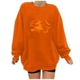 thumbnail image 1 of Heisall Womens Sweatshirts Autumn Winter Halloween Print Drop Shoulder Round Neck Long Sleeve 2025 New Style Fashion Casual Hoodies, 1 of 3