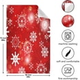 thumbnail image 3 of Coolnut 6 Pack Snowflakes on Red Background Kitchen Towels, Soft Highly Absorbent Dish Towels Reusable Tea Towels Set, 28"x 18", 3 of 6