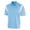 Blue, variant on Color Block Polo with Knit Color For Men in Royal/Black | N3266