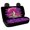Psychedelic Mushroom Pattern, variant on Psesaysky Blue Palm Tree Theme Car Back Seat Covers for Truck, Set of 2 Non-Slip Rear Seat Covers Scratchproof Elastic Rear Bench Seat Cover