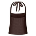 thumbnail image 4 of Halter Tops for Women 2025 Summer Going Out Tops Backless Crop Sleeveless Workout Shirts Cute Y2k Clothes with Strappy, 4 of 5